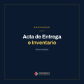 Acta de Entrega e Inventario en Word editable