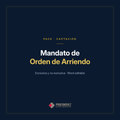 Mandato de Orden de Arriendo, exclusiva y no exclusiva, en Word editable