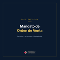Mandato de Orden de Venta, exclusiva y no exclusiva, en Word editable