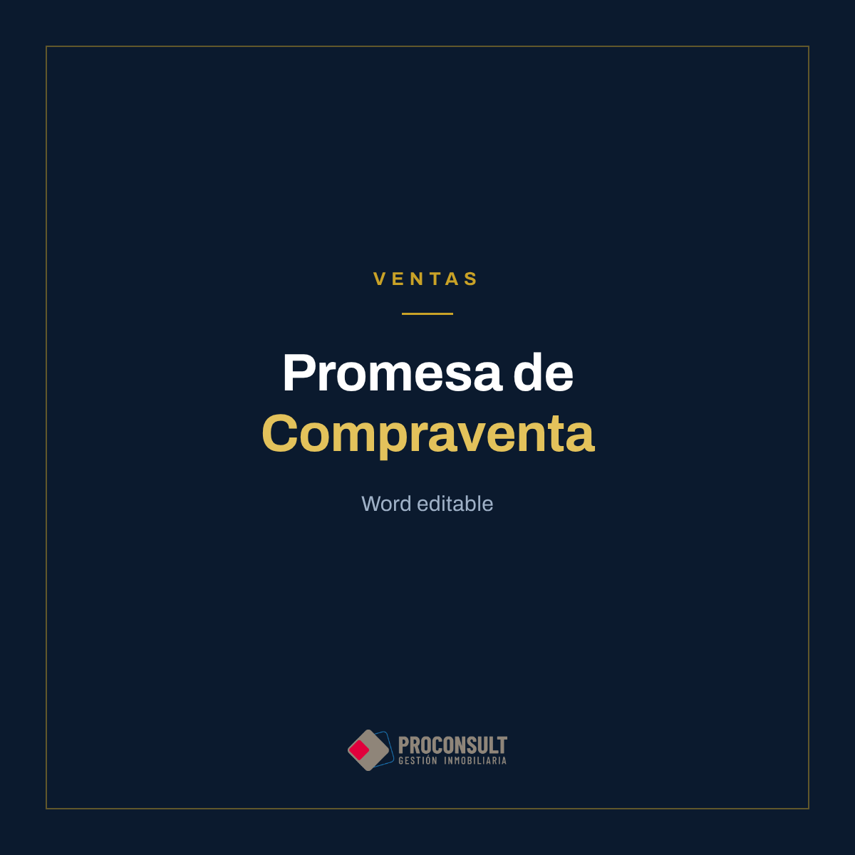 Promesa de Compraventa en Word editable