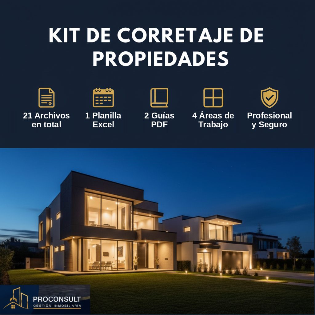 Kit Completo de Corretaje de Propiedades en Chile – 21 Documentos Listos para Usar